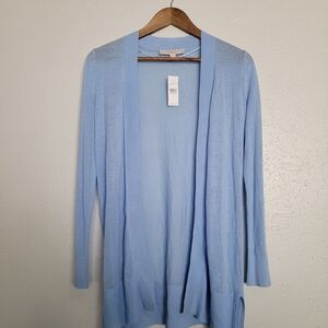 NWT LOFT Long Lightweight Open Cardigan Sweater
